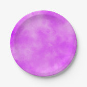 ストームスタイリッシュクラウドエフェクト紫 ペーパープレート (正面)