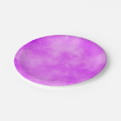ストームスタイリッシュクラウドエフェクト紫 ペーパープレート (アングル)