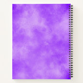 ストームスタイリッシュクラウド効果パターンblueberry ノートブック (裏面)