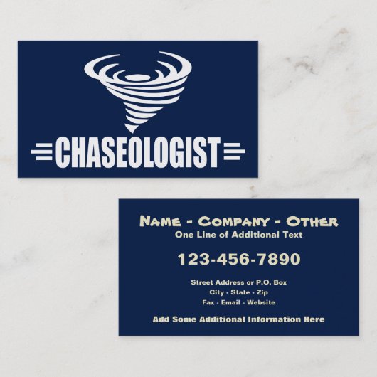 ストームチェおもしろいイザートルナドツイスター 名刺 (正面/裏面)