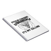 ストームチェザーギフト |嵐の追跡稲妻趣味 ノートブック (右側)