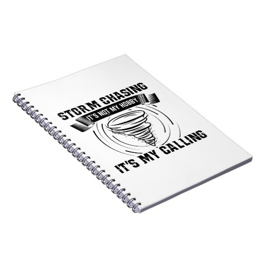 ストームチェザーギフト |嵐の追跡稲妻趣味 ノートブック (右側)