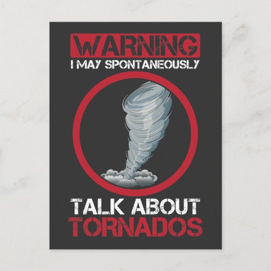 ストームチェザーサイクロンハリケーン・ハンター天気 ポストカード (正面)