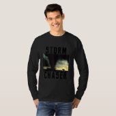 ストームチェザートルネード天気予報イメージ Tシャツ (正面フル)