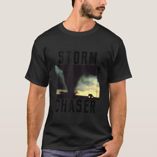 ストームチェザートルネード天気予報イメージ Tシャツ (正面)