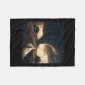 ストームチェザートルネード気象予報士 フリースブランケット (正面(横))