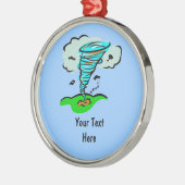 ストームチェザートルネード気象気象予報士 メタルオーナメント (左)