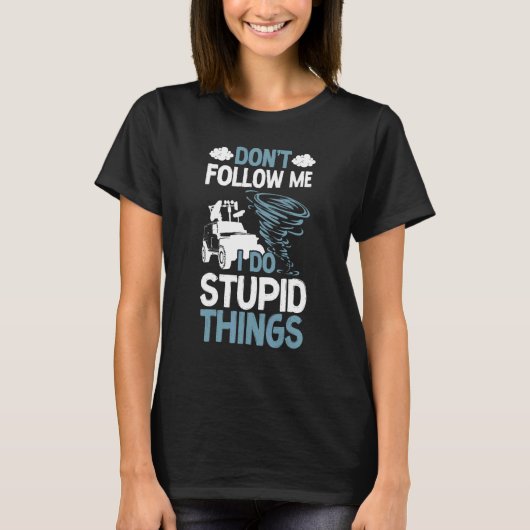 ストームチェザーハリケーン気象観測所トルネードFなし Tシャツ (正面)
