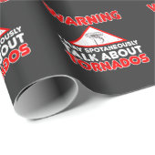 ストームチェーおもしろいザーストームハンター引用文天気 ラッピングペーパー (ロールコーナー)