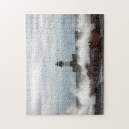 ストームデイライトハウスダルスミネソタジグソープズ ジグソーパズル (縦)