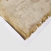 ストームデコップページの古い海賊マップ船 薄葉紙 (詳細)