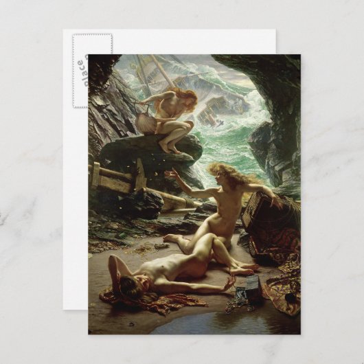 ストームニンフの洞窟, 1903 (キャンバス上の油) ポストカード (正面/裏面)