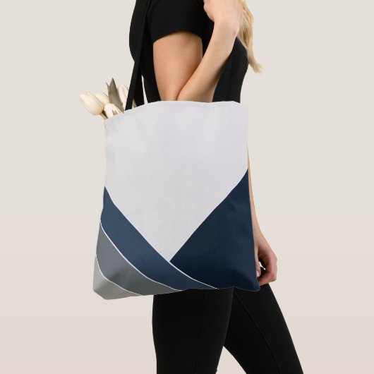 ストームブルー&グレーシティサマーホーム トートバッグ (クローズアップ)