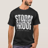 ストームプルーフ - ゴスペル祈り聖霊ブラック Tシャツ (正面)