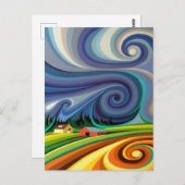 ストームポストカードファームホームスカイの前にスピリッツ ポストカード (正面/裏面)