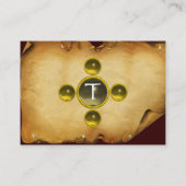 ストームモノグラムパーチメントトパーズのライダー 名刺 (裏面)