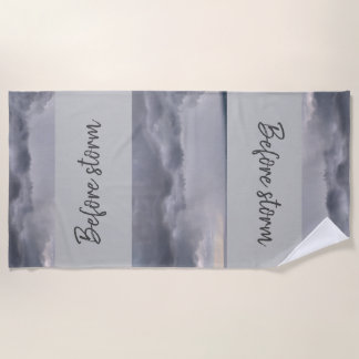 ストーム前ビーチタオル ビーチタオル