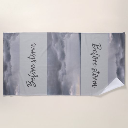 ストーム前ビーチタオル ビーチタオル (正面)