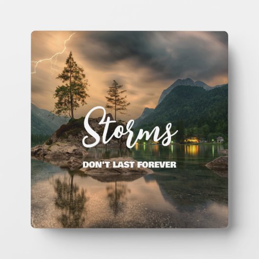 ストーム最後ではない勇気付けられる名勝自然 フォトプラーク (正面)