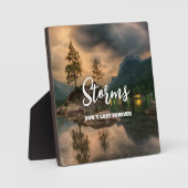 ストーム最後ではない勇気付けられる名勝自然 フォトプラーク (正面)