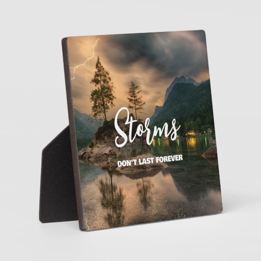 ストーム最後ではない勇気付けられる名勝自然 フォトプラーク (正面)