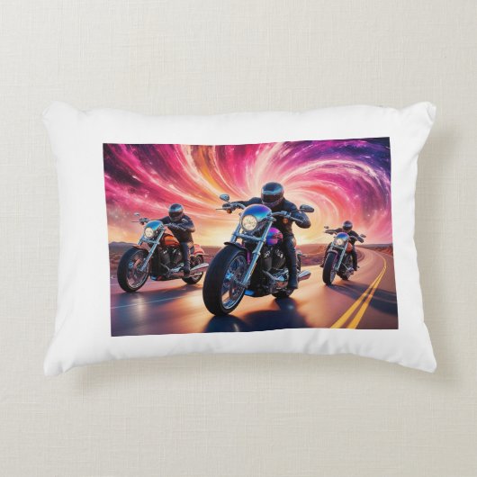 ストーム枕の上で落ち着く アクセントクッション (正面)