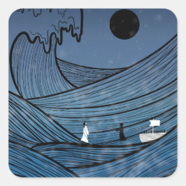 ストーム・スクエアのステッカーを通した信仰 スクエアシール