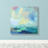 ストームI抽象芸術プリント |シルビア・ヴァシレバ キャンバスプリント (インサイチュ (ウッドフロア))