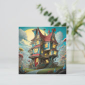 ストーリお洒落ブッククロークドハウス |あいさつ カード (スタンド正面)