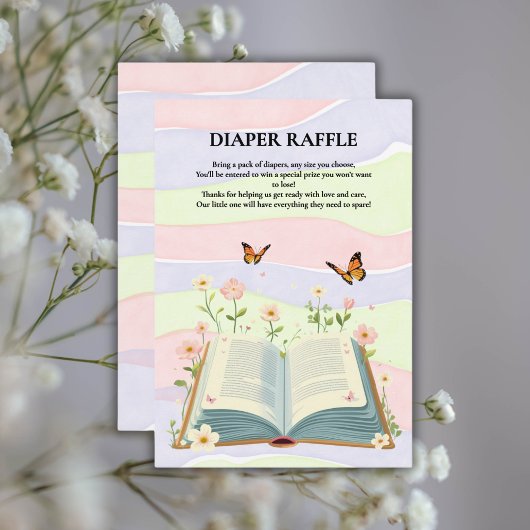 ストーリお洒落ブック赤ちゃんシャワー エンクロージャーカード