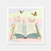 ストーリお洒落ブック赤ちゃんシャワー スタンダードカクテルナプキン (正面)