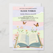 ストーリお洒落ブック赤ちゃんシャワー 招待状 (正面)