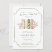 ストーリエレガントブックベビーシャワー招待状 招待状 (正面)