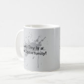 ストーリエレガントーワードシルエット。 コーヒーマグカップ (正面左)