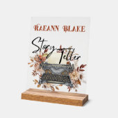 ストーリパーソナライズされたーテラーのアクリルサイン アクリルサイン (傾斜)