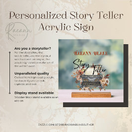 ストーリパーソナライズされたーテラーのアクリルサイン アクリルサイン