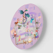 ストーリパーソナライズされたー帳 ラージ壁時計 (傾斜)