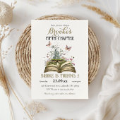 ストーリーお洒落魔法ブックをテーマにした誕生日パーティー 招待状