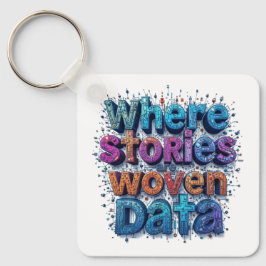 ストーリーがデータを織り込む場所 キーホルダー