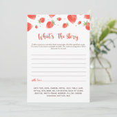 ストーリーのゲームは、ベリー甘いベビーシャワー 招待状 (スタンド正面)