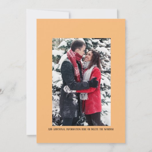 ストーリーのタイムライン写真のモモモダンモを重ねたタイプ セーブザデート (裏面)