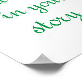 ストーリーの新しいペーやる気を起こさせるジ ポスター (角)