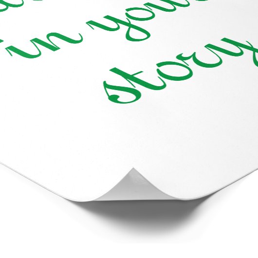 ストーリーの新しいペーやる気を起こさせるジ ポスター (角)