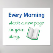 ストーリーの新しいペーやる気を起こさせるジ ポスター (正面)