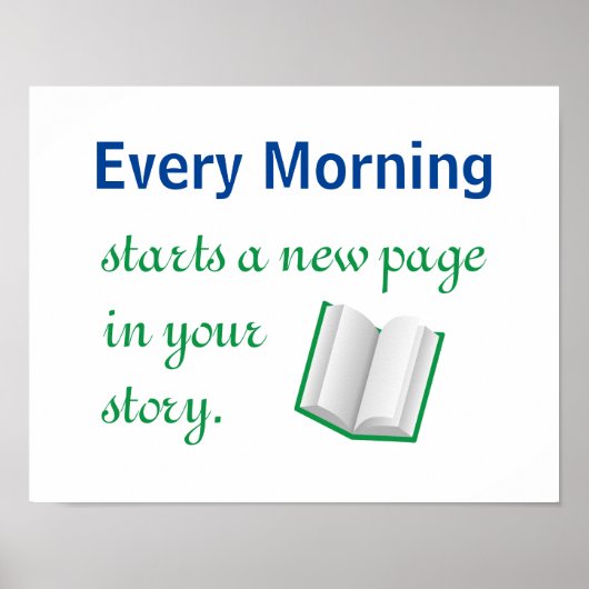 ストーリーの新しいペーやる気を起こさせるジ ポスター (正面)