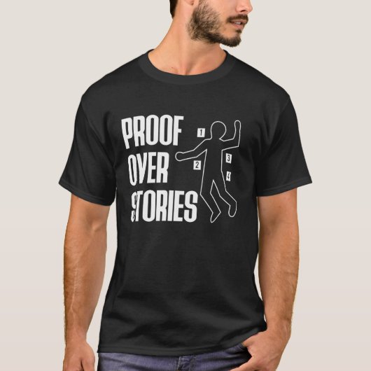 ストーリーより証拠 法医学 ロングスリーブ Tシャツ (正面)