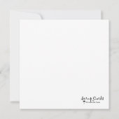 ストーリーをフラットなグリーティングカードで伝える (裏面)