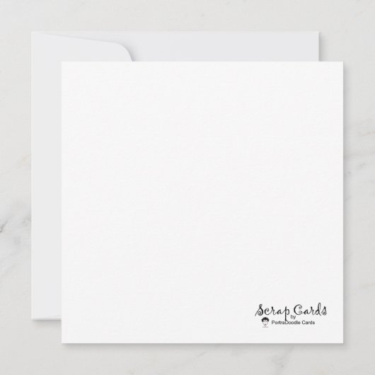 ストーリーをフラットなグリーティングカードで伝える (裏面)