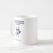 ストーリーを一文ずつ生き生きとさせる コーヒーマグカップ (正面左)