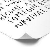 ストーリーを伝える – 感動的引用文作家の贈り物 ポスター (角)